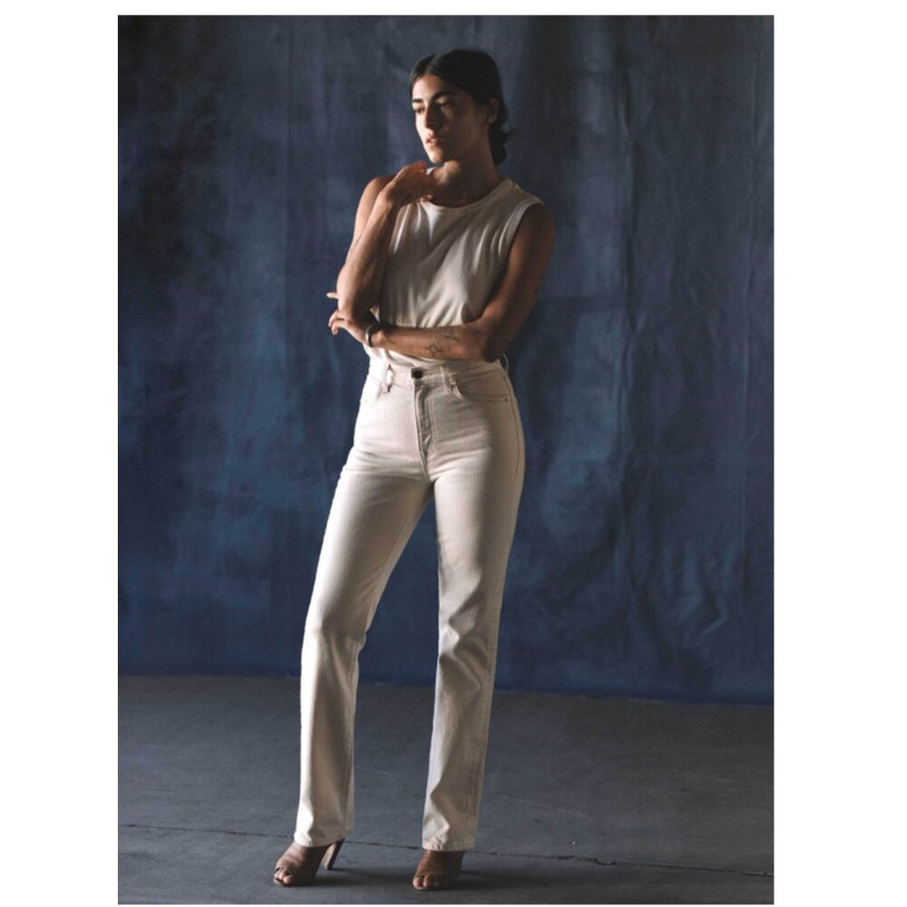 imogene + willie Straight Leg Jeans in Cream
